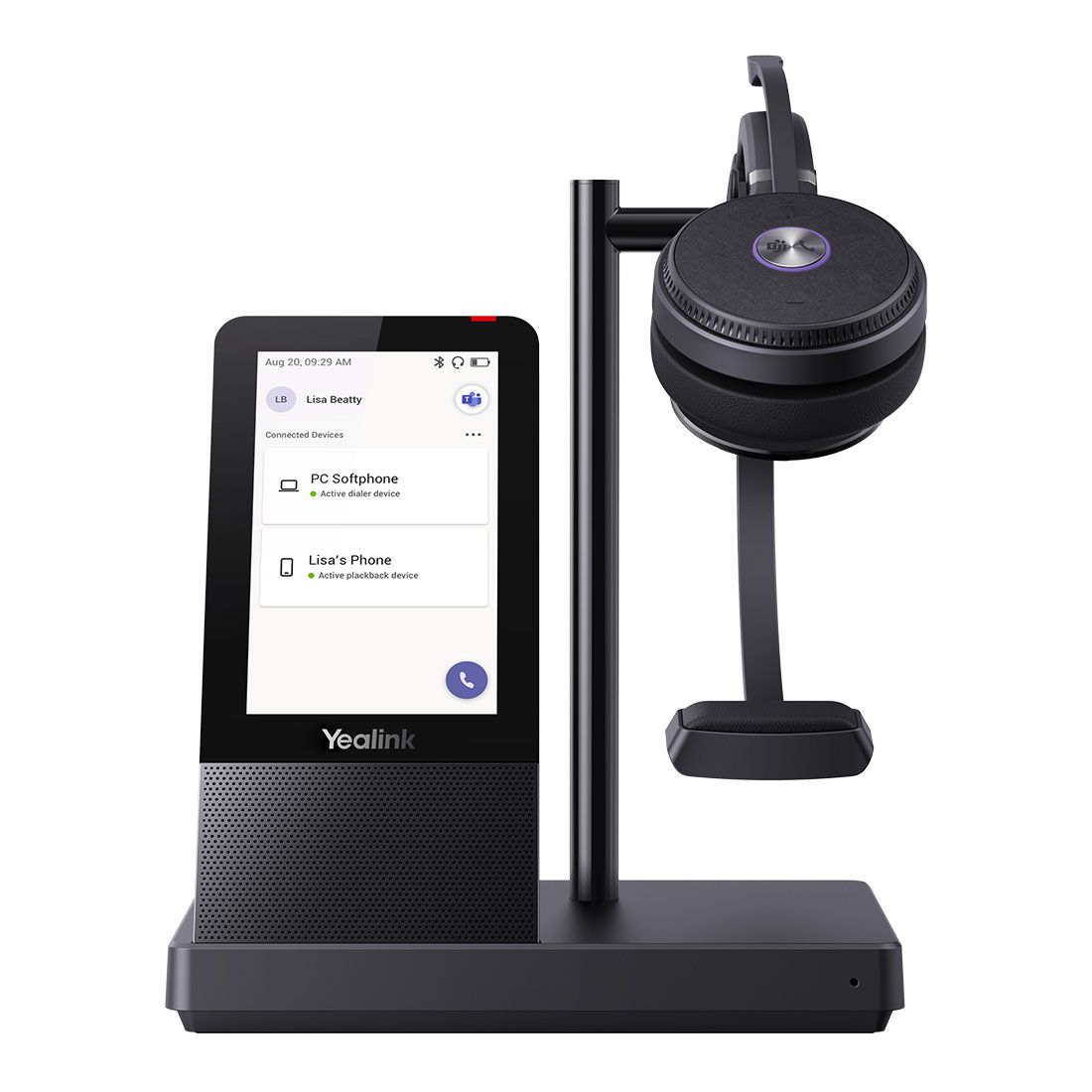 Yealink WH66 Mono Teams DECT Wireless Headset, UC Workstation, HD Voice, 2-Mic Noise Cancellation&330° Adjustable, Leather Ear Cushions, Zoom Yealink WH66 Mono Teams DECT Wireless Headset, UC Workstation, HD Voice, 2-Mic Noise Cancellation&330° Adjustable, Leather Ear Cushions, Zoom